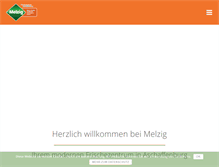 Tablet Screenshot of melzig-gmbh.de